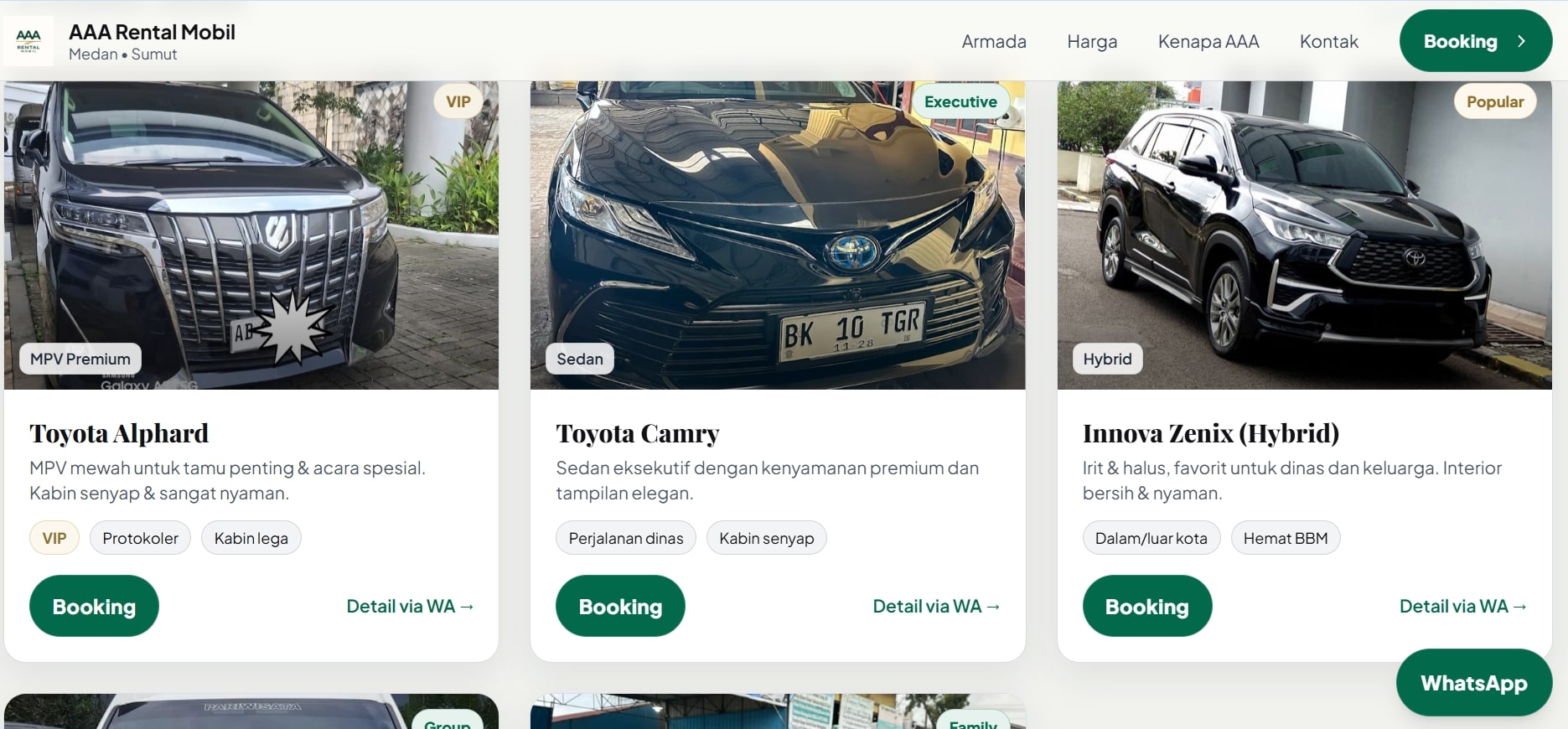 Rental Mobil - Sewa Harian/Bulanan