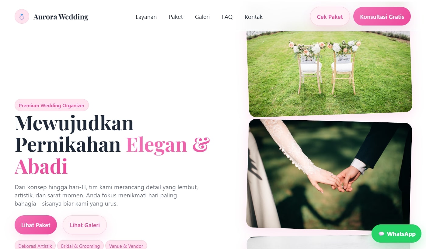 Wedding Organizer - Paket & Gallery