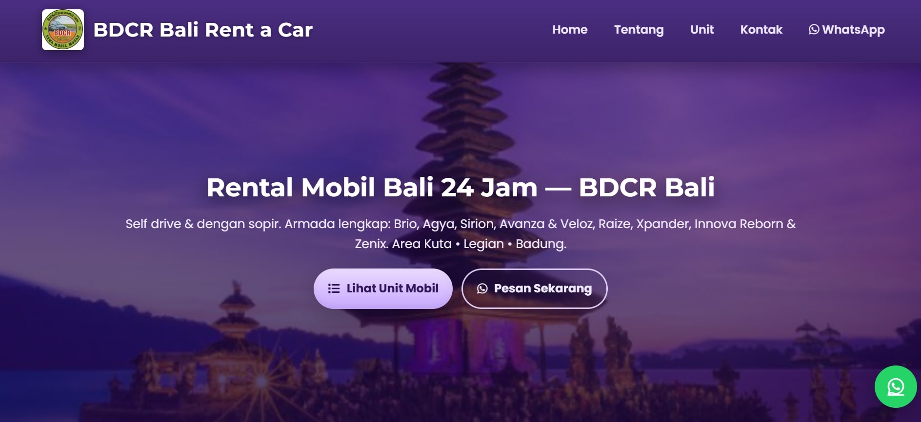 Bali Daily Cars Rental - Sewa Mobil Harian