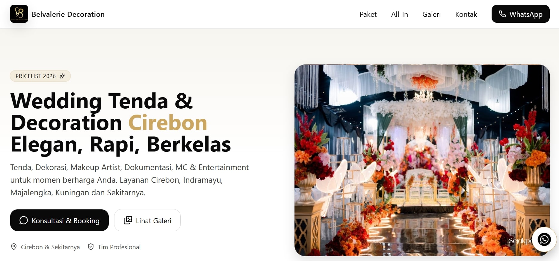 Bel Valerie Decoration - Elegant Wedding Decor