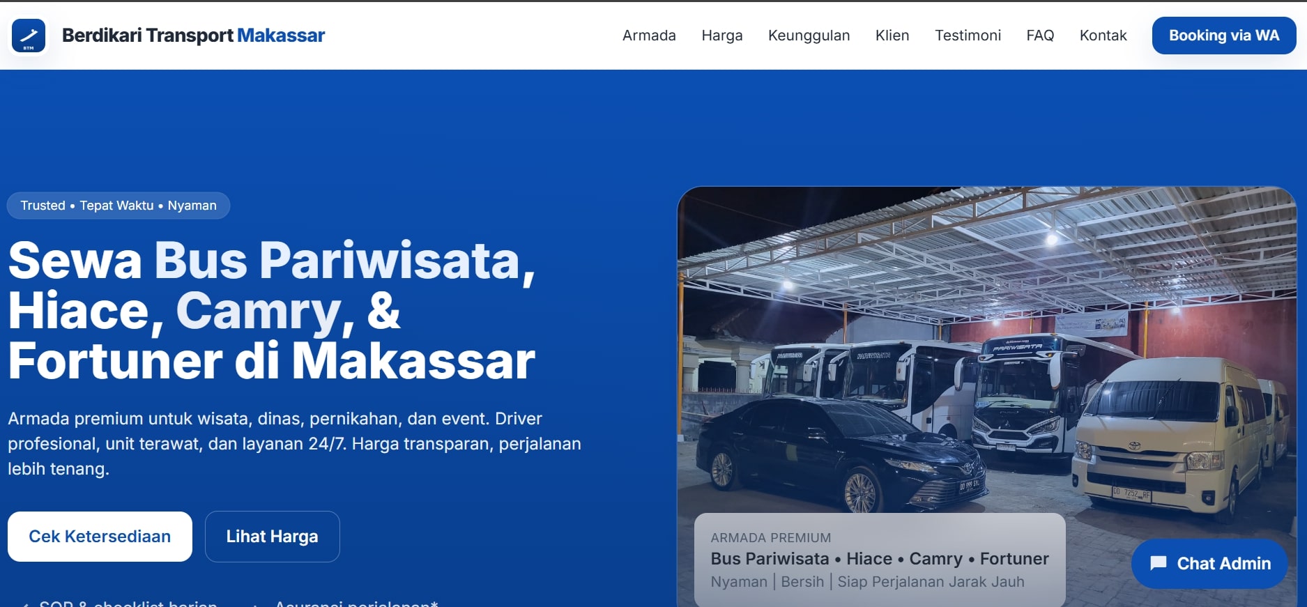 Rental Mobil - Daftar Armada