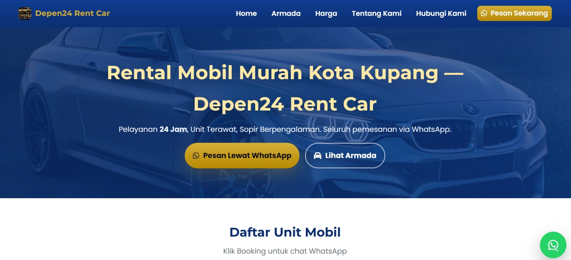 Depen24 Rent Car Kupang