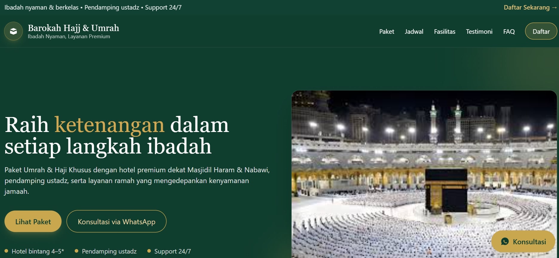 Travel Umroh - Testimoni & Itinerary