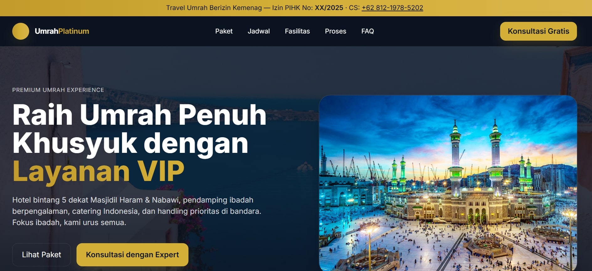 Travel Umroh - Paket Gold/Platinum